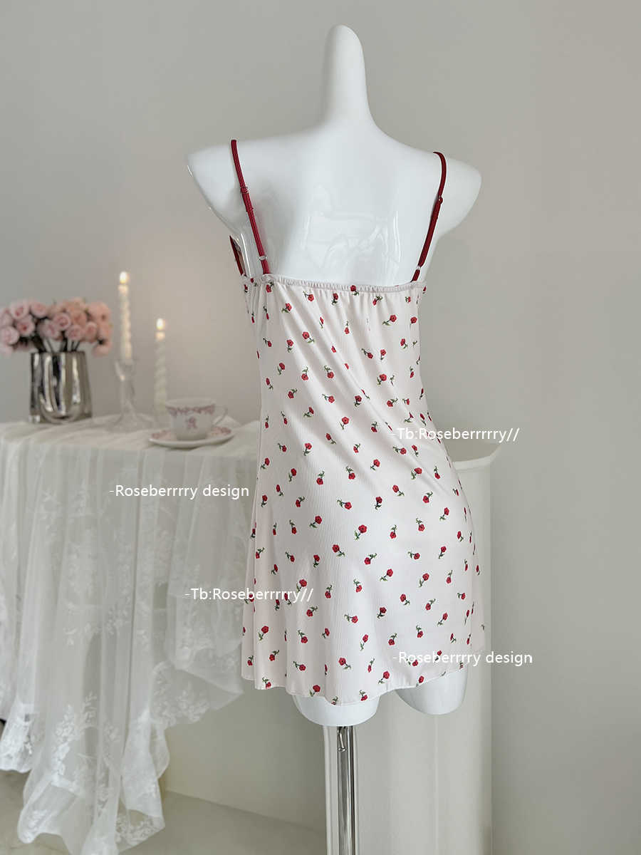 Cherry Suspender Nightdress