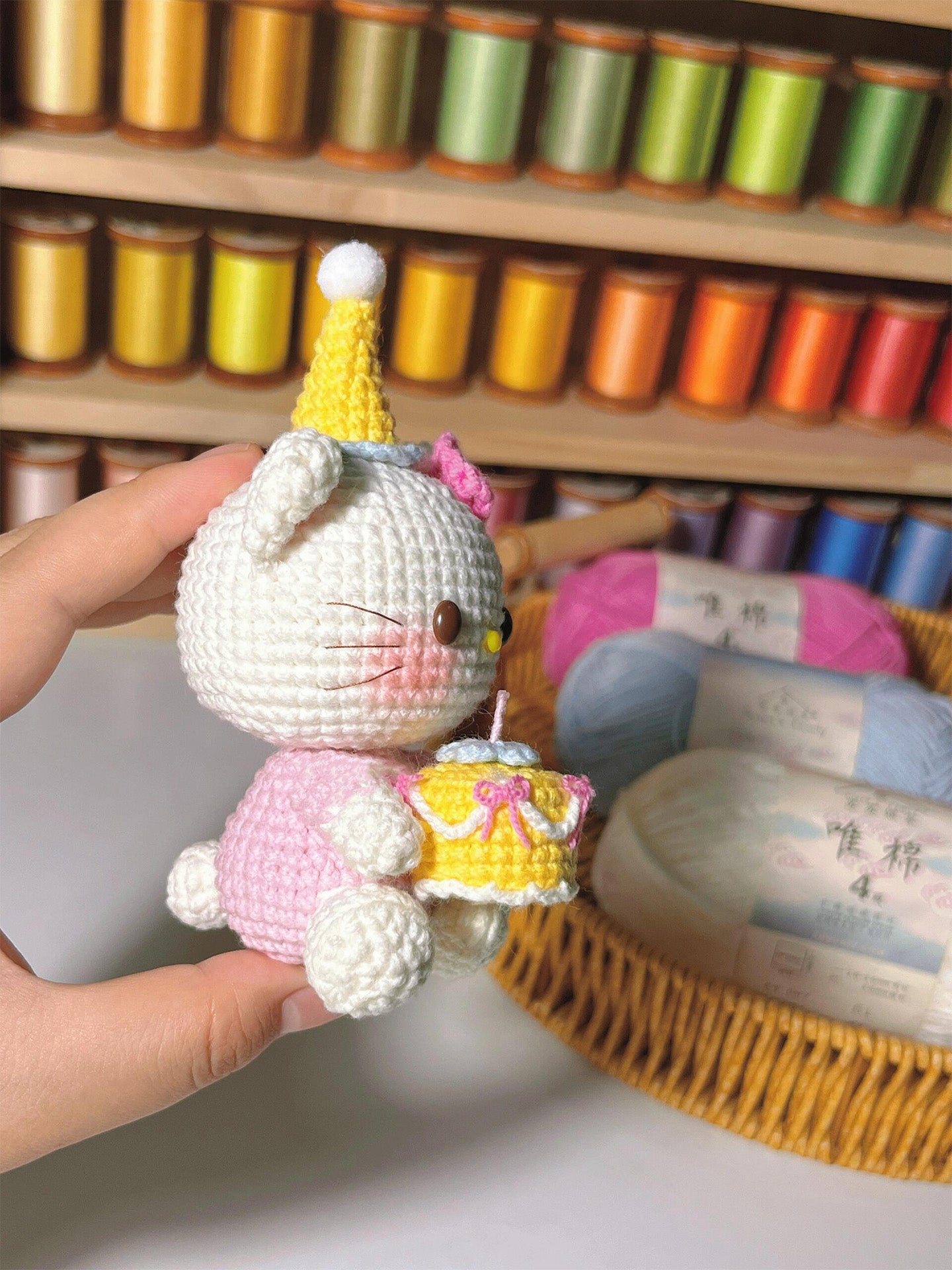 diy wool kitty cat doll