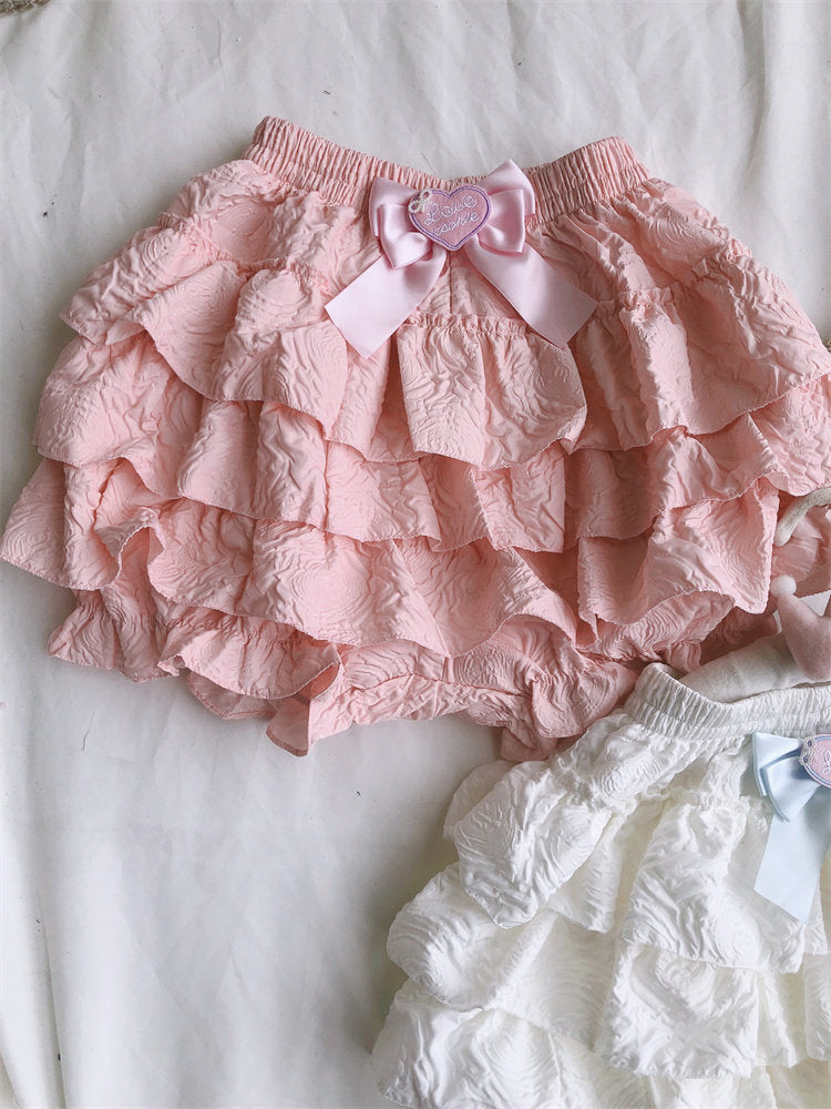 Pink Bloomer Mini Skirt