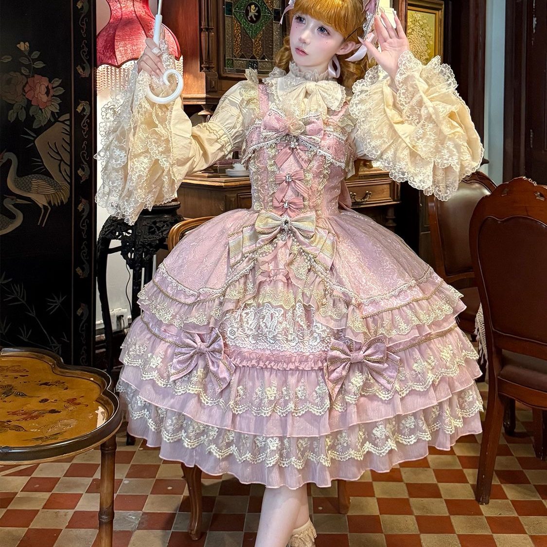 princess doll lace cake lolita dress
