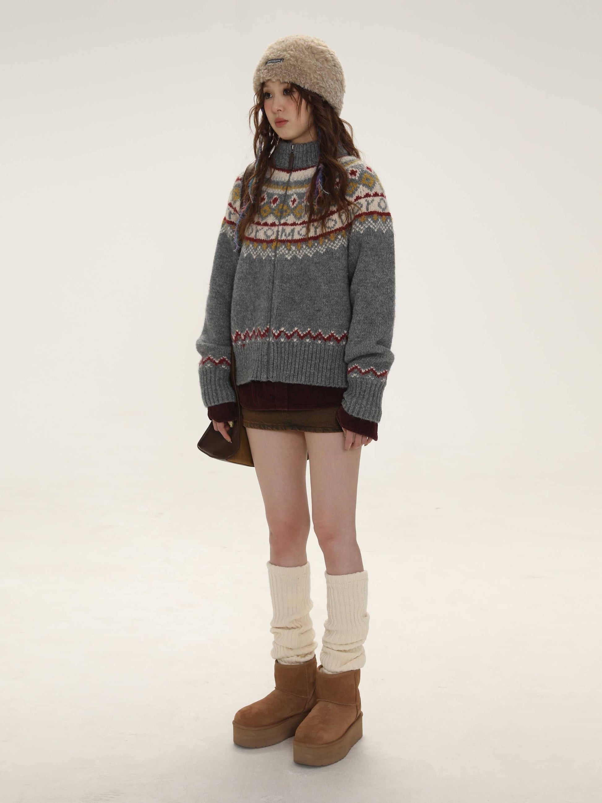 Retro Fair Isle Cardigan