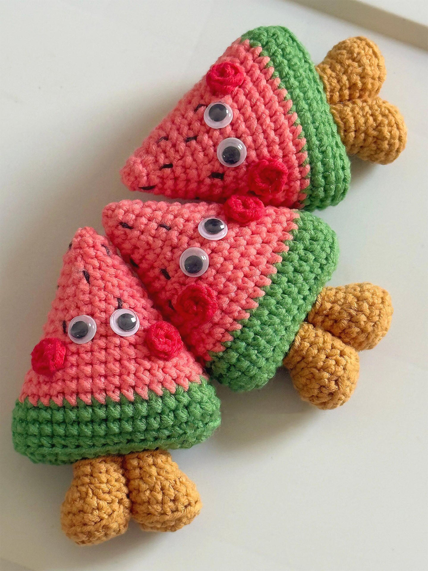 DIY cute fruit pendant wool doll