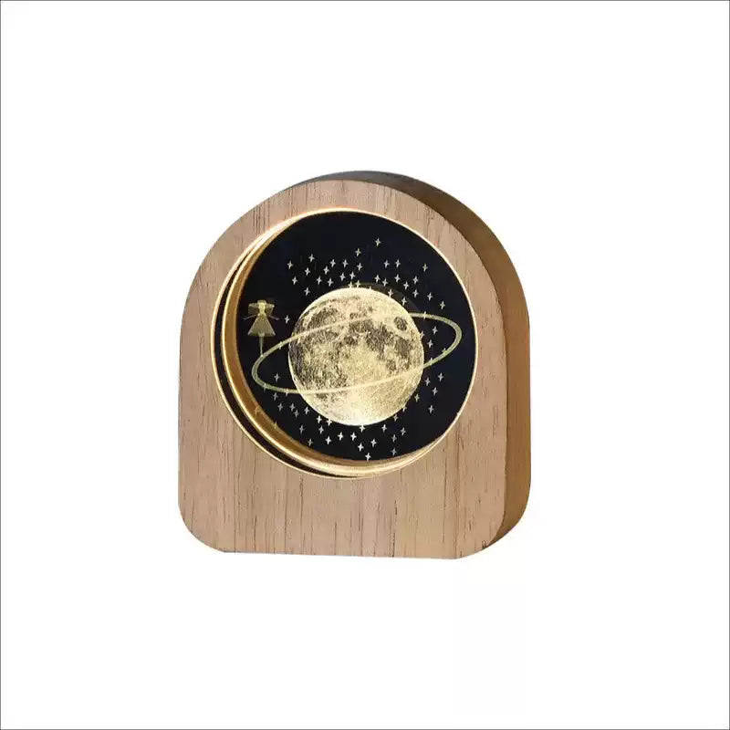 starry sky crystal ball 3D internal carving luminous light