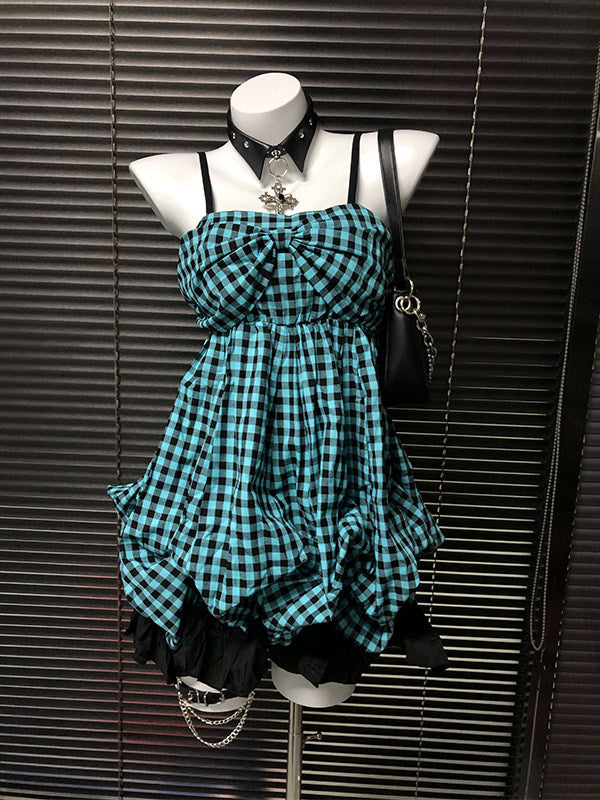 plaid vintage grunge dress