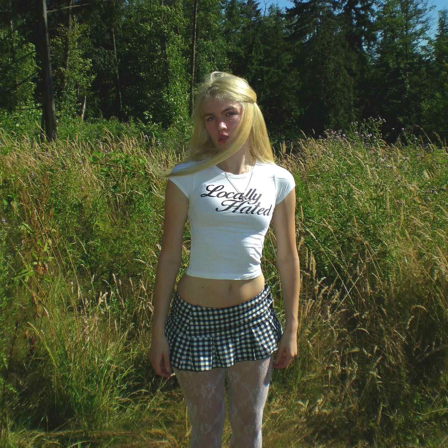 Y2K Emo Girl Crop Top