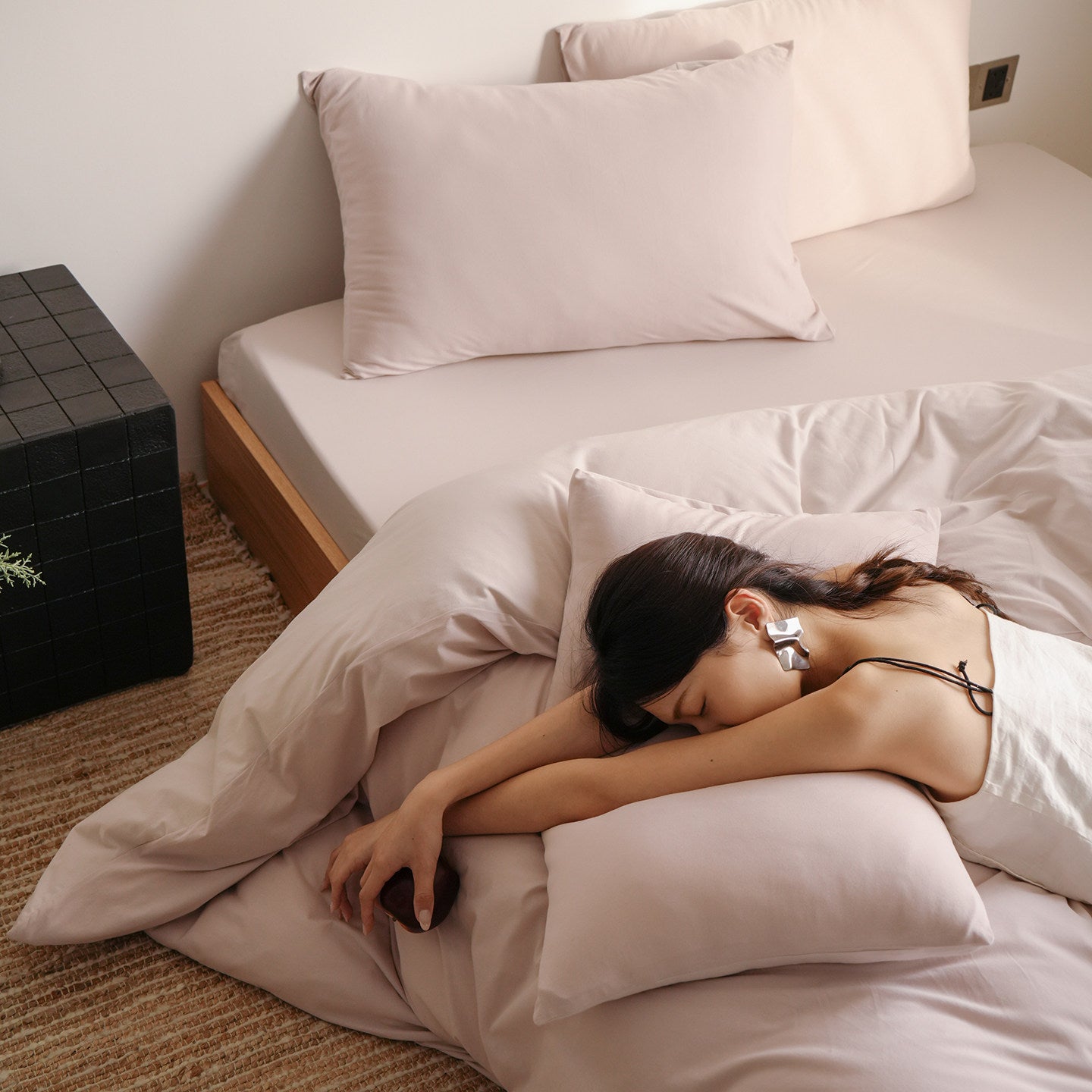 Tianzhu cotton bed sheet four-piece set