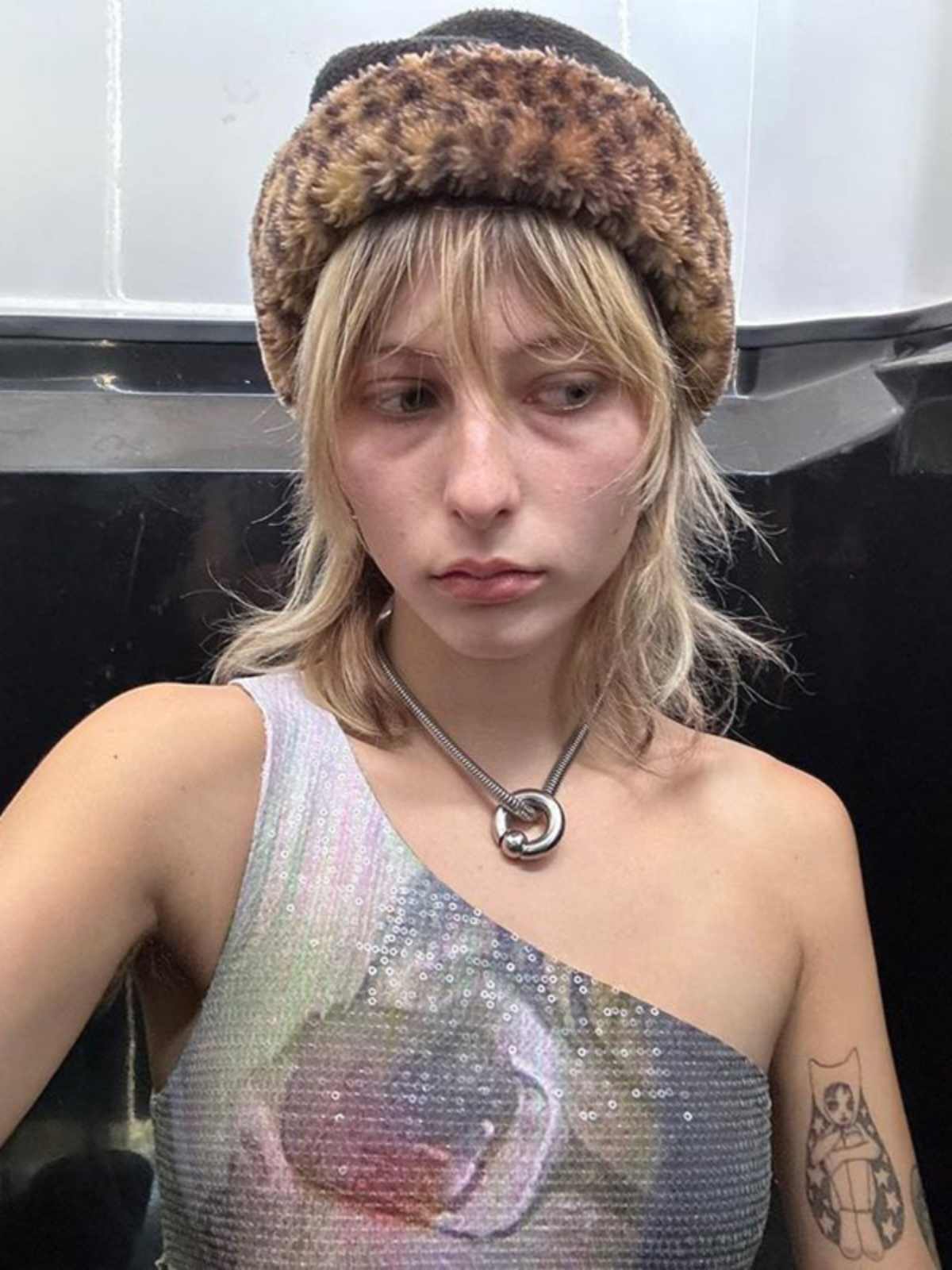 Y2K Sequin Print Camisole