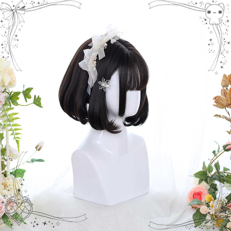 Hankawa Blue Short Wig