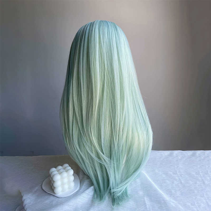 Mint Mambo Milk Green Straight Wig