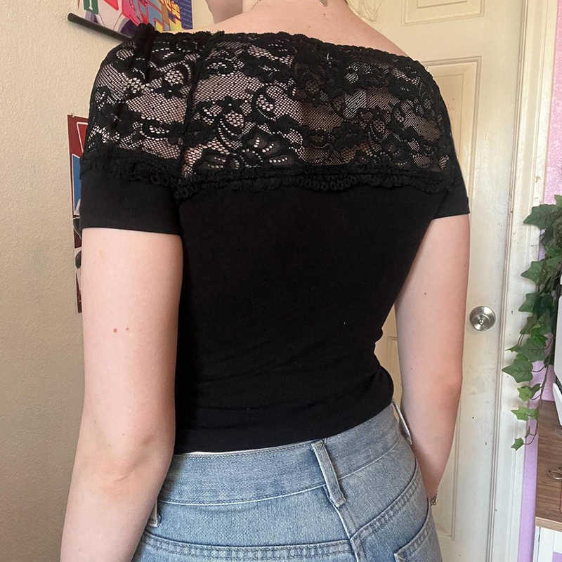Dark Abby Lace Top