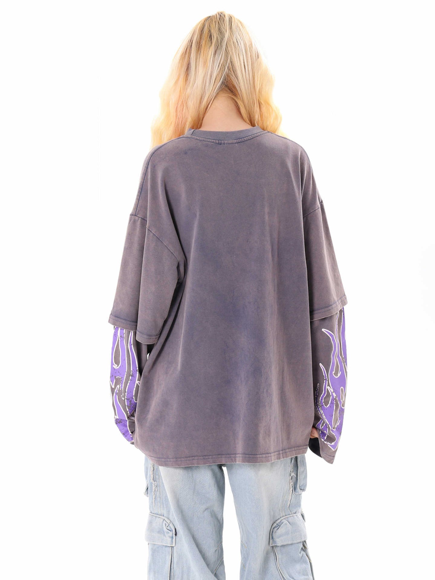 Grunge Flame Street Long-sleeved Top