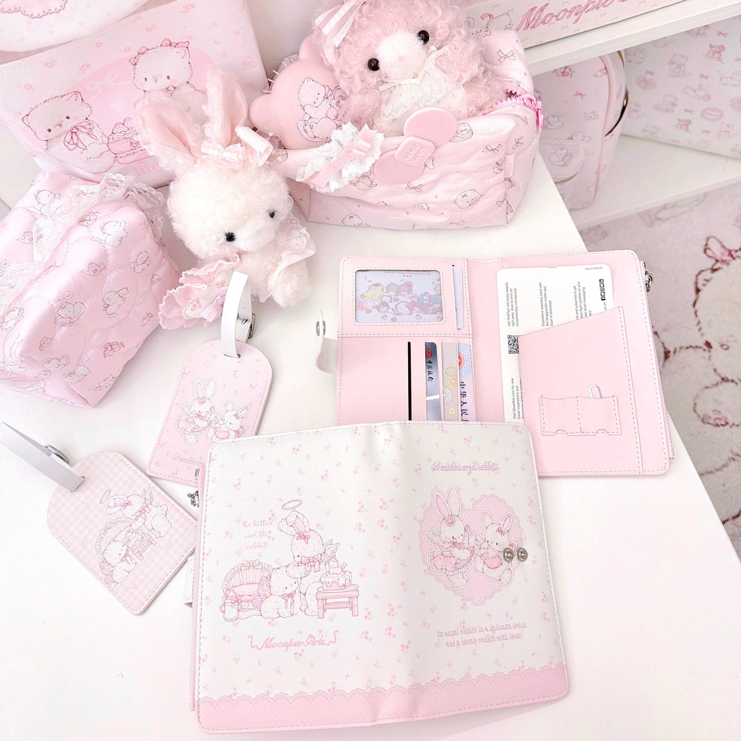 kawaii passport card holder
