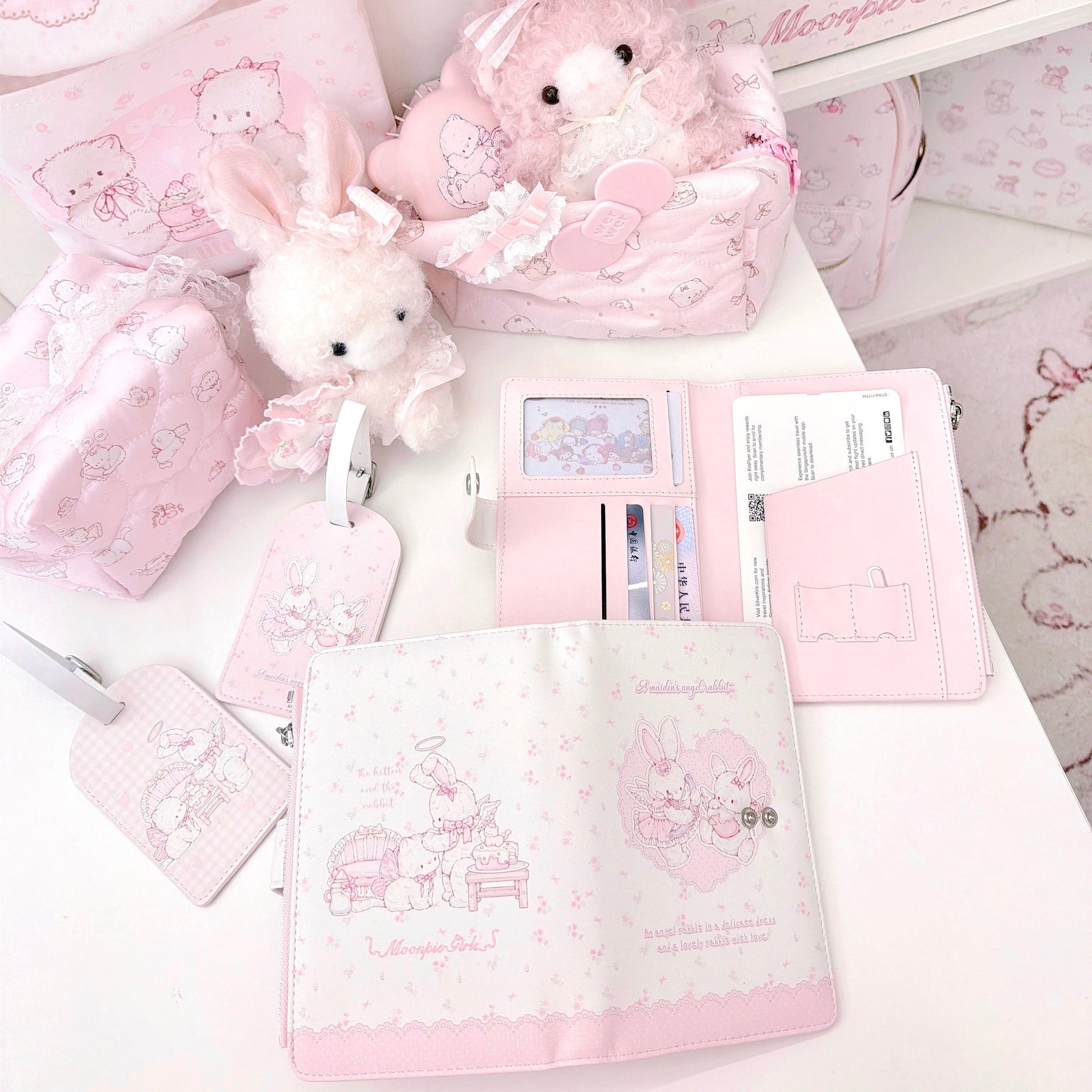 kawaii passport card holder