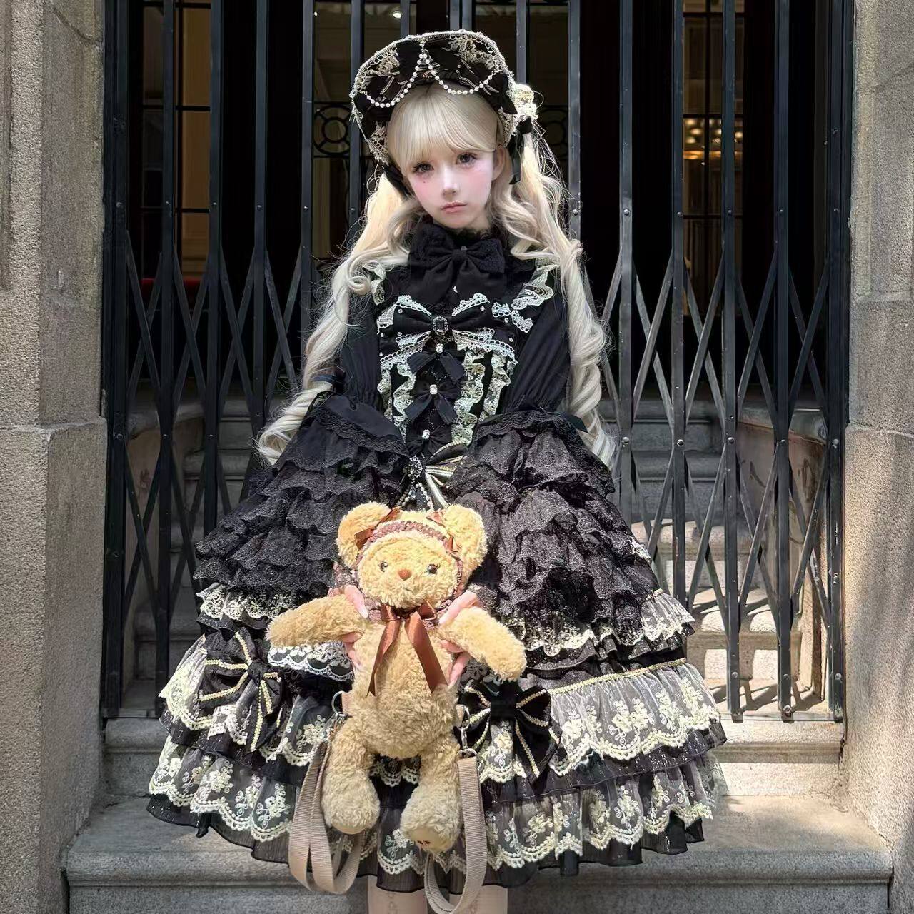 princess doll lace cake lolita dress