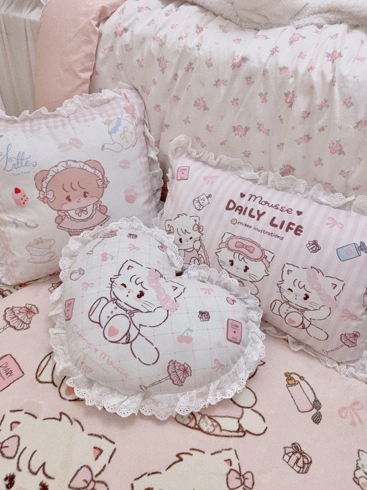 kawaii pink pillow