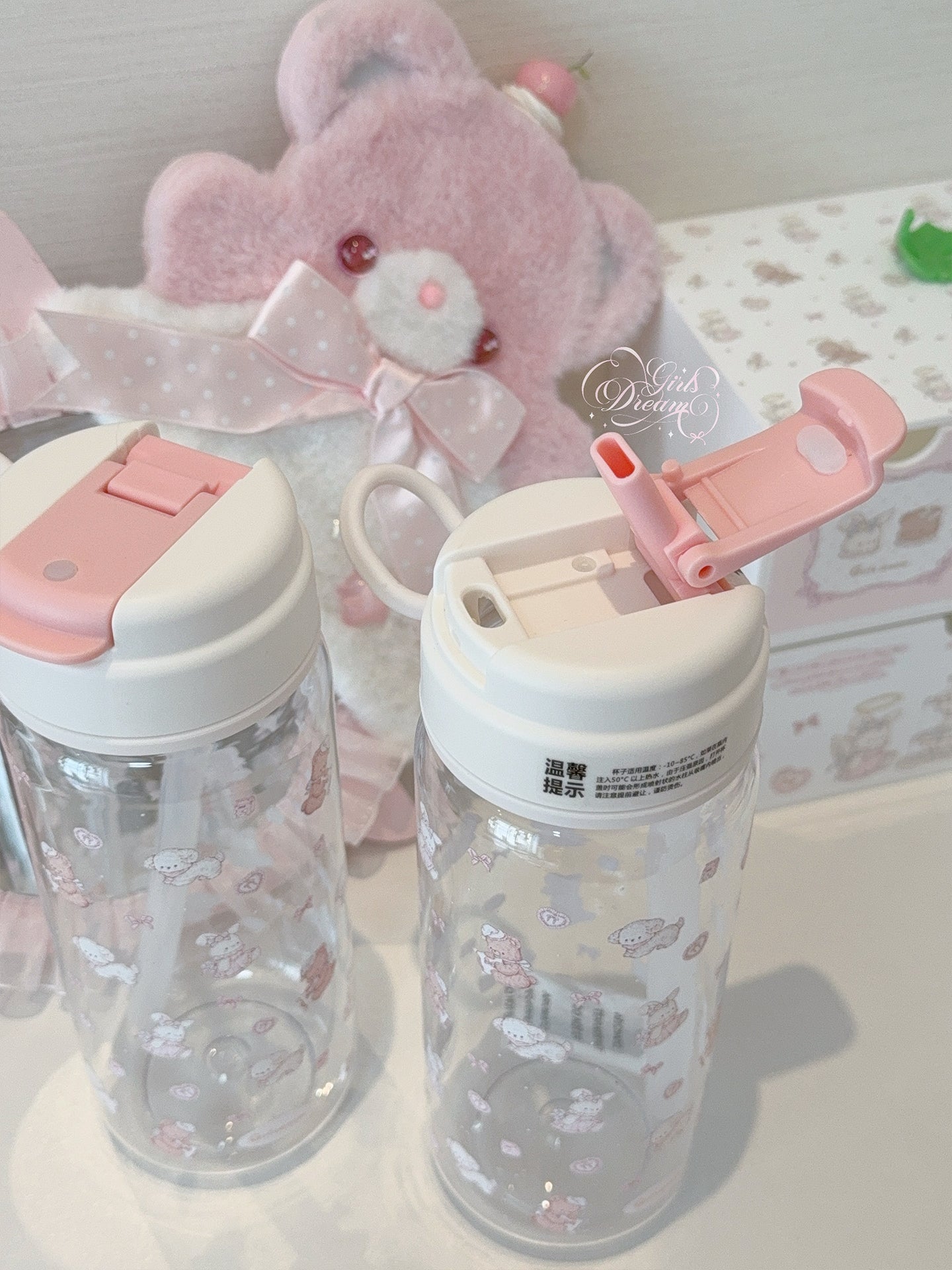 Girl's Dream Rabbit Bear Water Cup