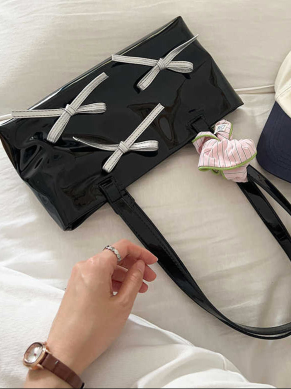 Dark Coquette Ballet Bow Armpit Bag