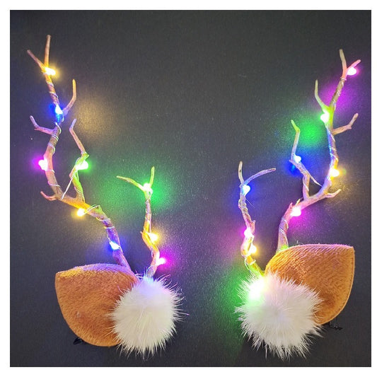 Christmas Antler luminous hairpins