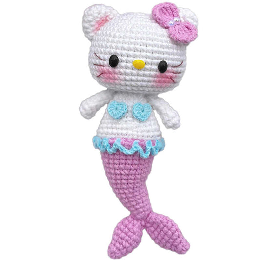 diy Kitty wool material bag