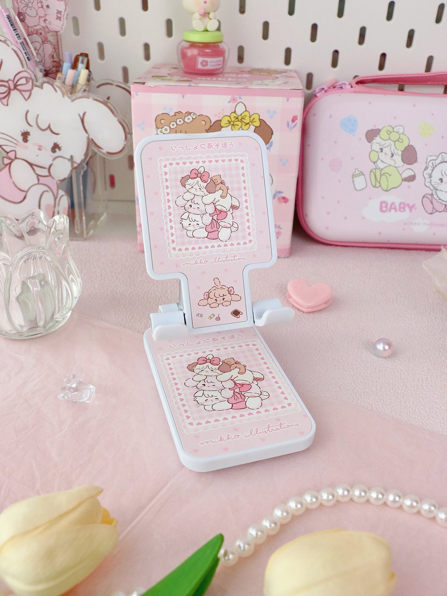 kawaii desktop mobile phone stand