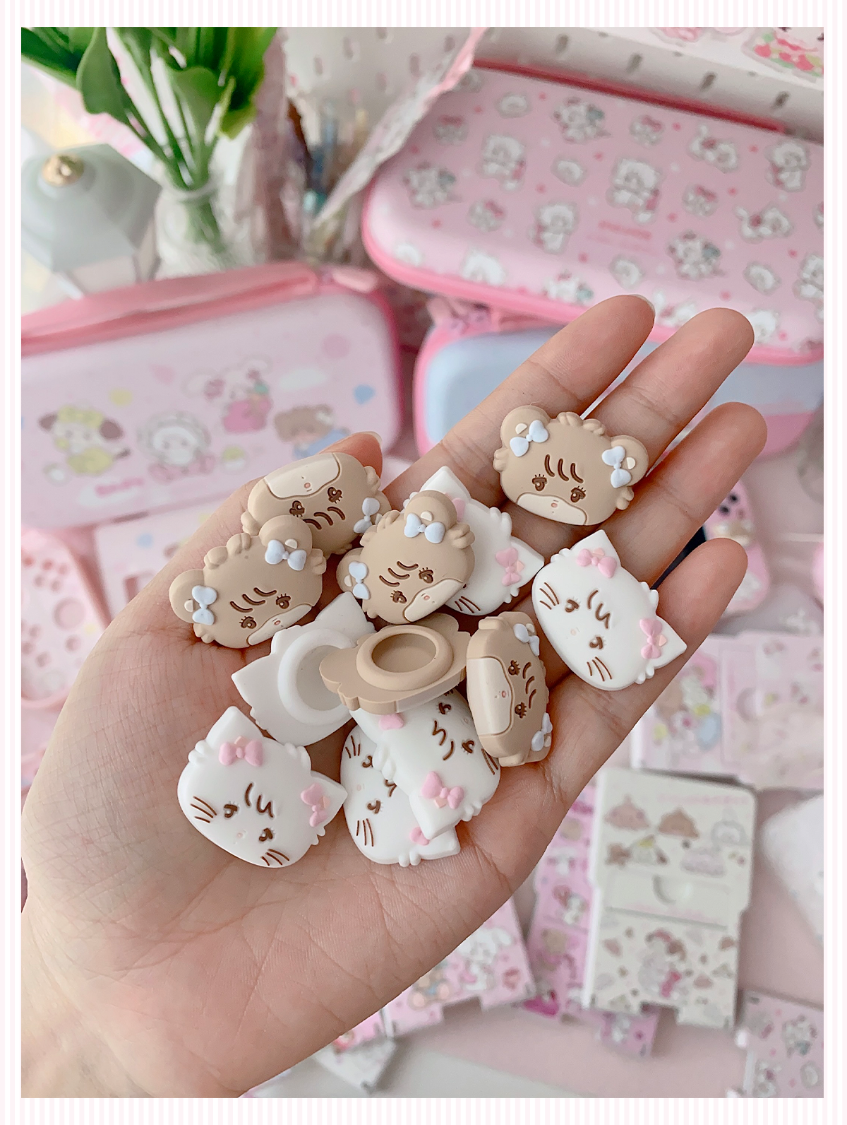 kawaii switch rocker cap silicone handle key cap