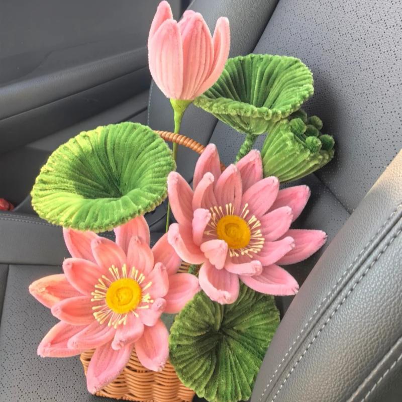 handmade Twisting stick lotus flower basket
