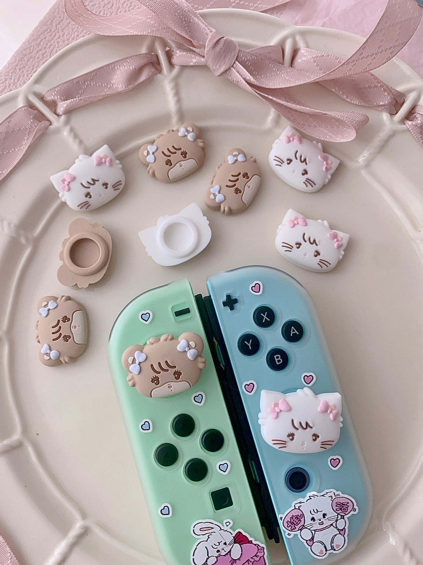 kawaii switch rocker cap silicone handle key cap