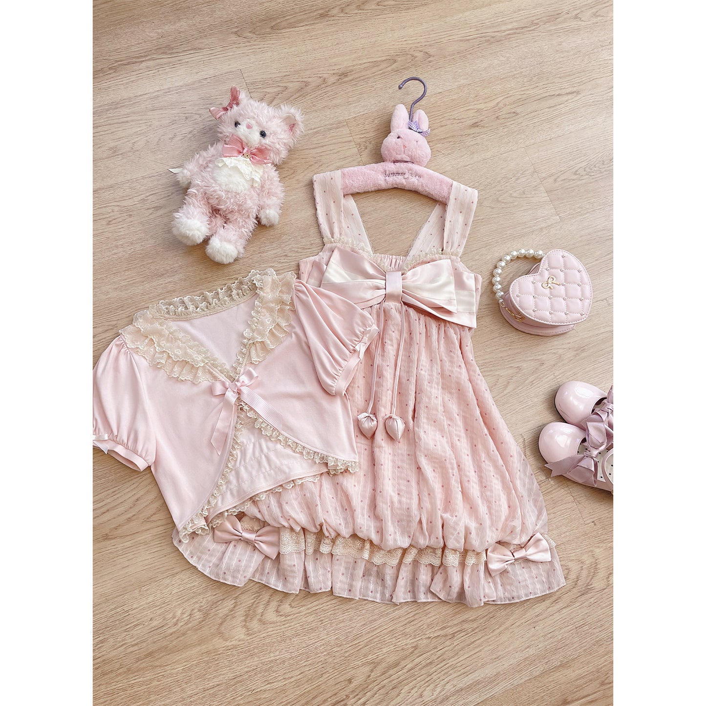 vintage polka dots bow dress
