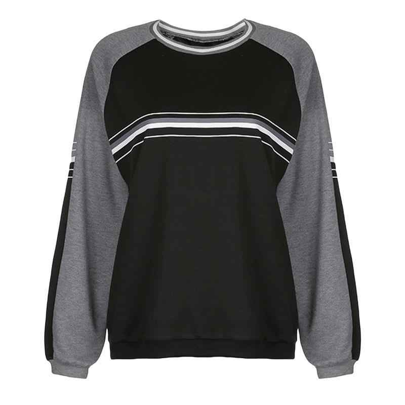 Acubi Spliced Pullover Sweatshirt