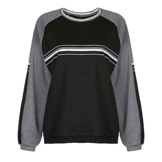 Acubi Spliced Pullover Sweatshirt