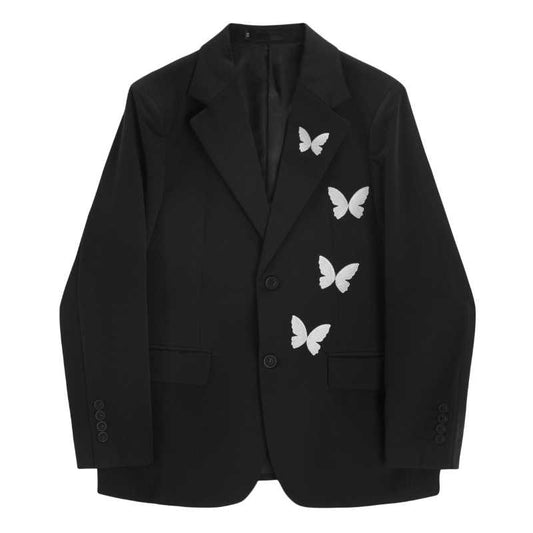 Dark Academia Butterfly Blazer