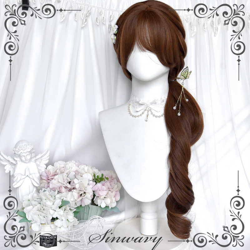 Chestnut Brown Retro Layered Wig