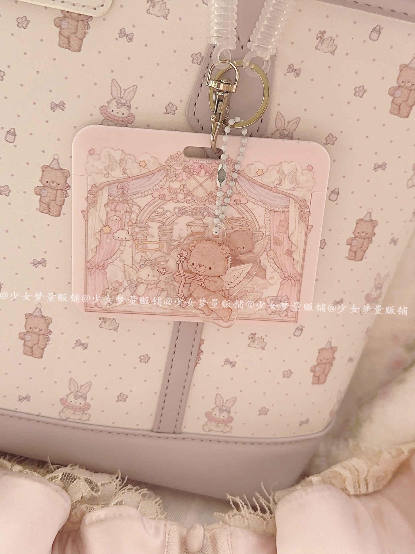 Girl's Dream Cupid Rabbit Bear Card Set