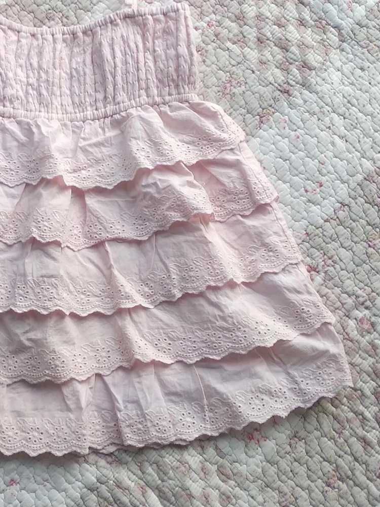 Ruffled Pink Tank Top