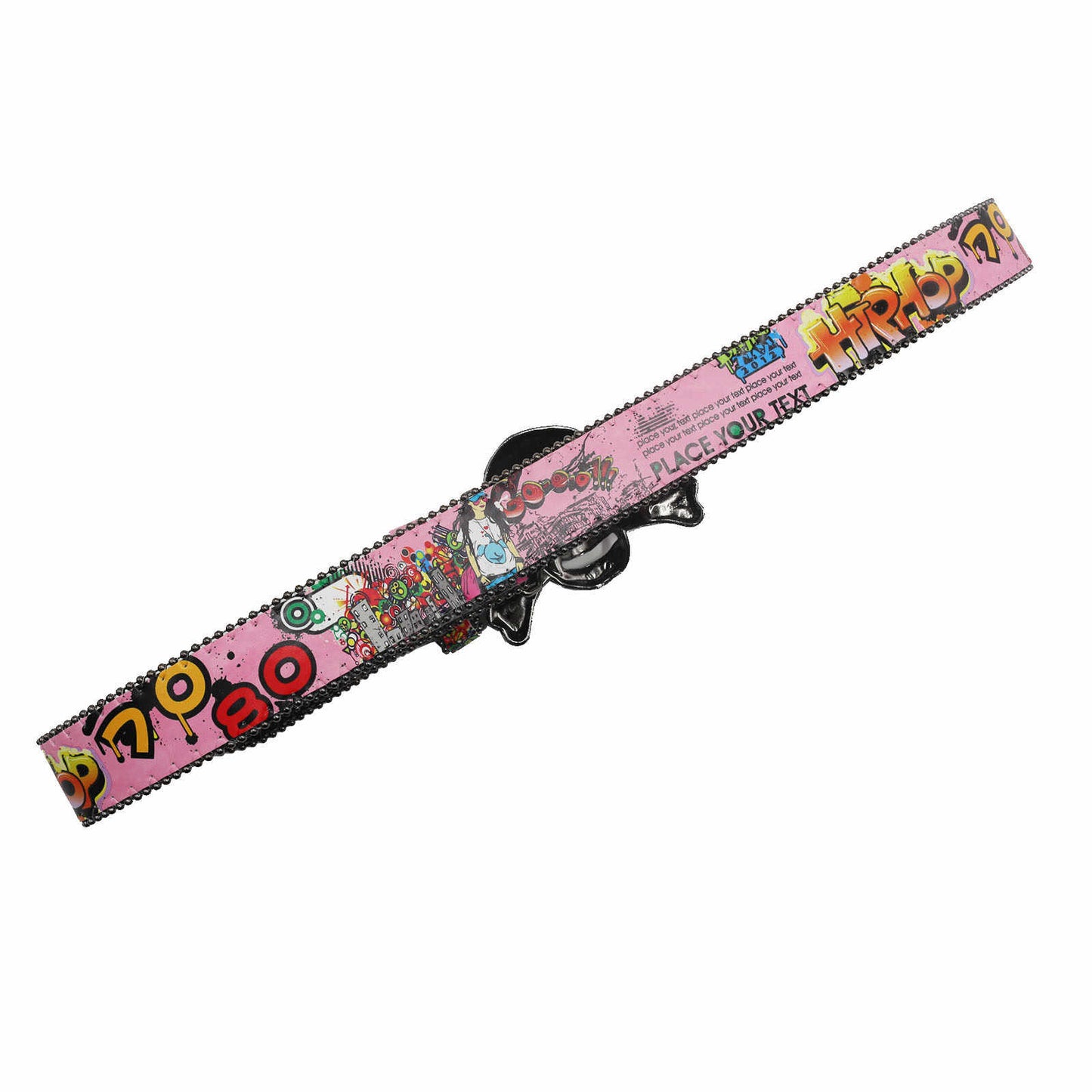 Y2K Rhinestone Skull Punk Belt