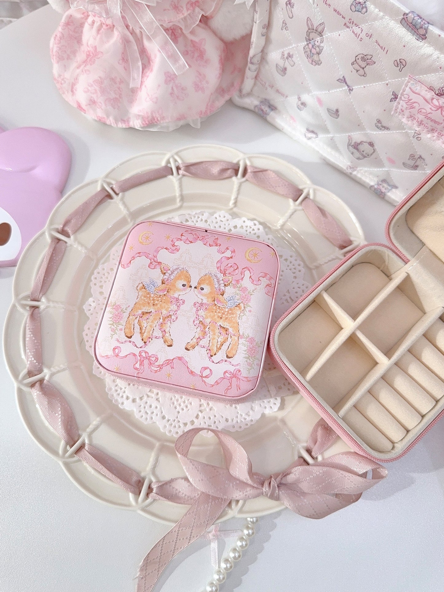 kawaii deer decoration storage box
