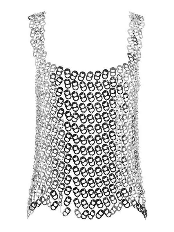 Hollow Metal Iron Body Chain Camisole