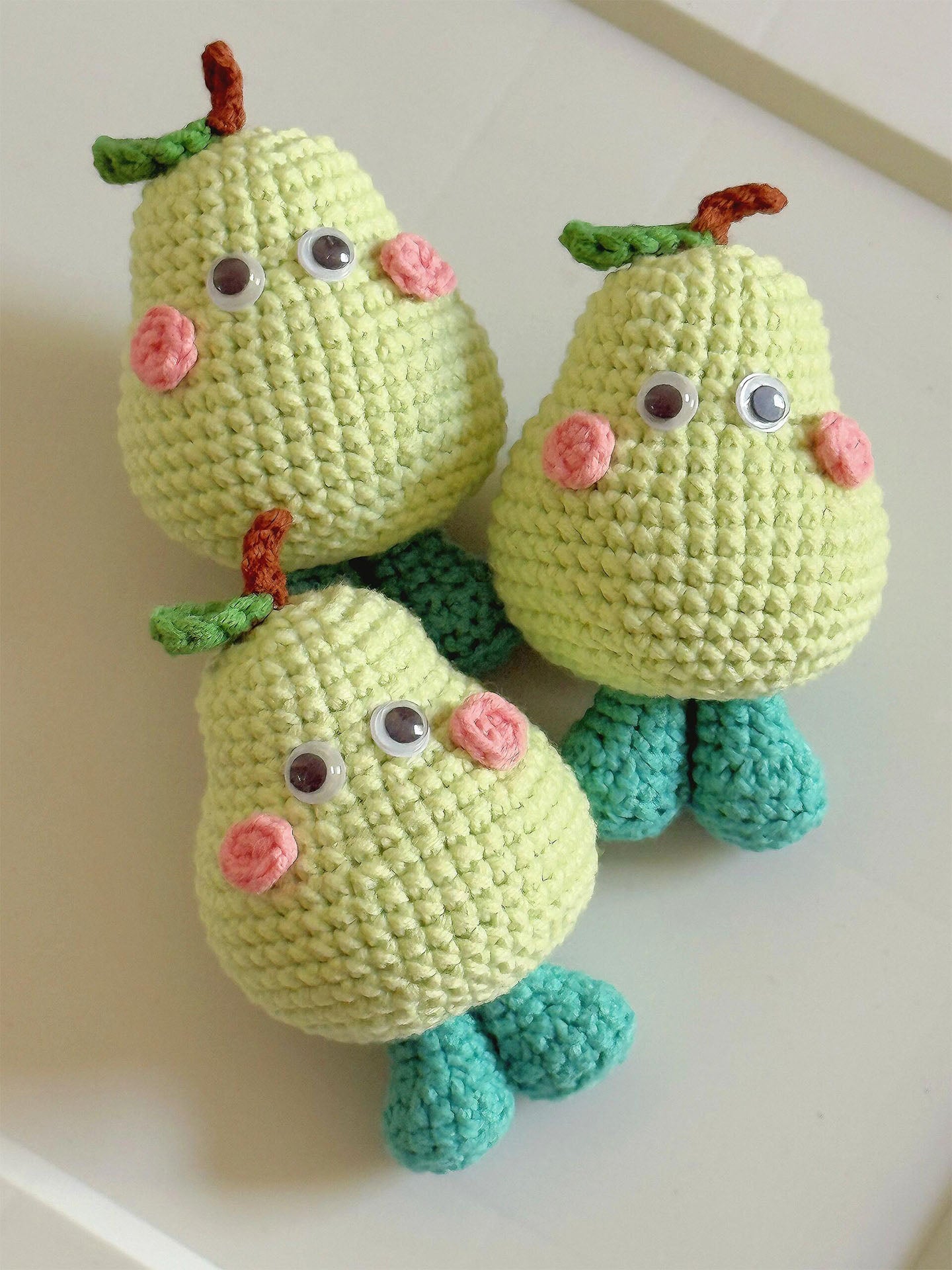 DIY cute fruit pendant wool doll