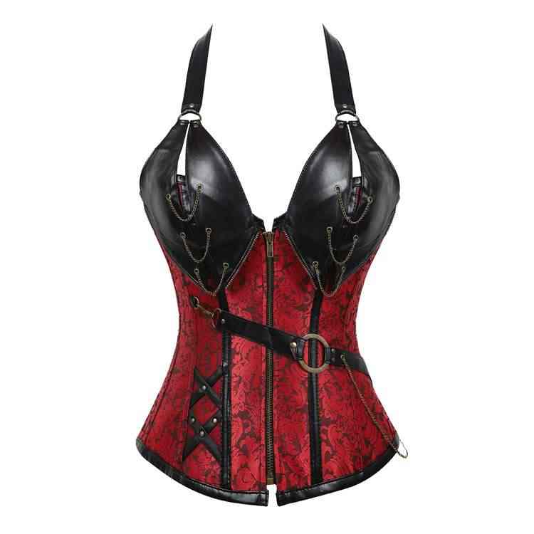 Court Punk Leather Corset