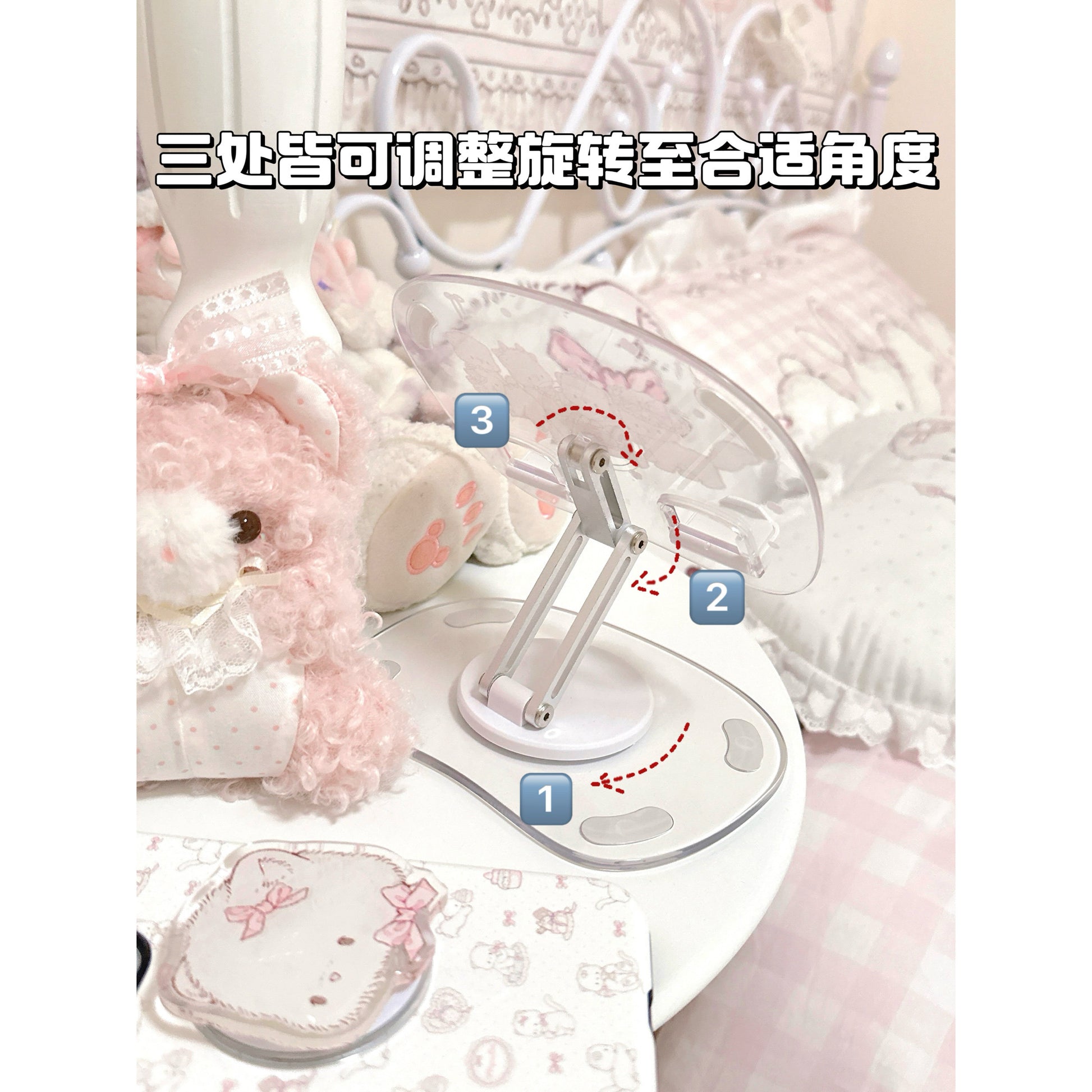 kawaii acrylic tablet stand acrylic