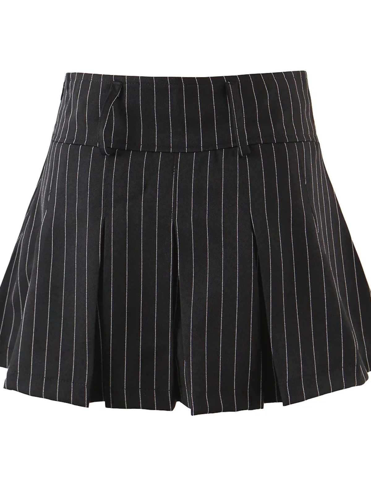 Striped High Waisted Slim Fit Preppy Skirt