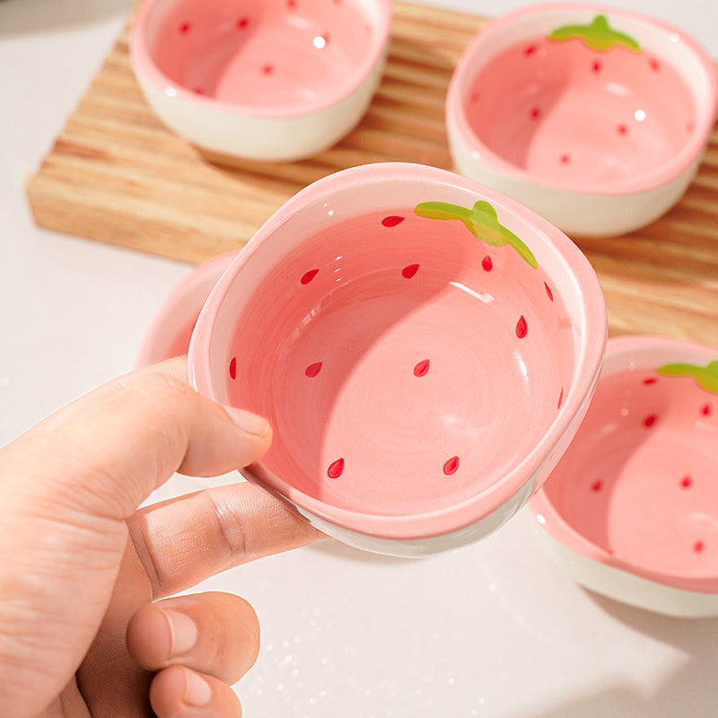 Strawberry ceramic small dish