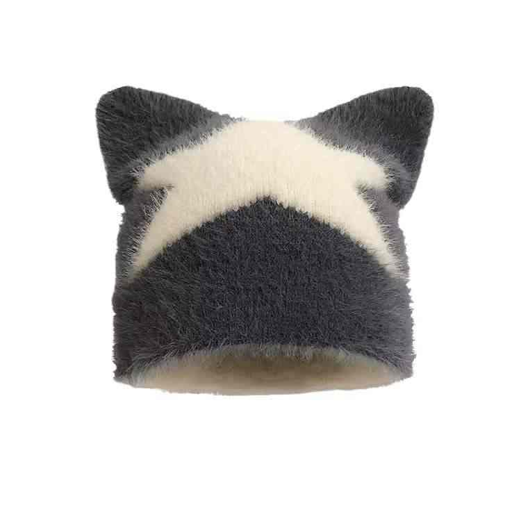 Star Cat Ears Warm Hat