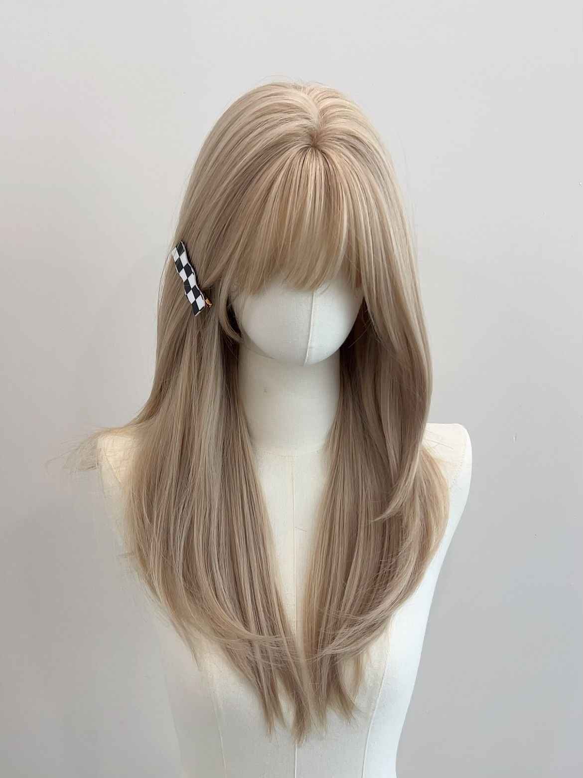 JK Platinum Long Straight Wig