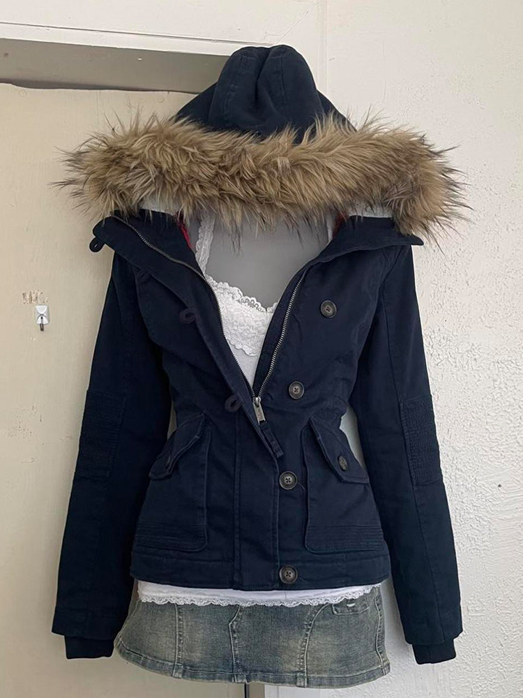 retro blue jacket