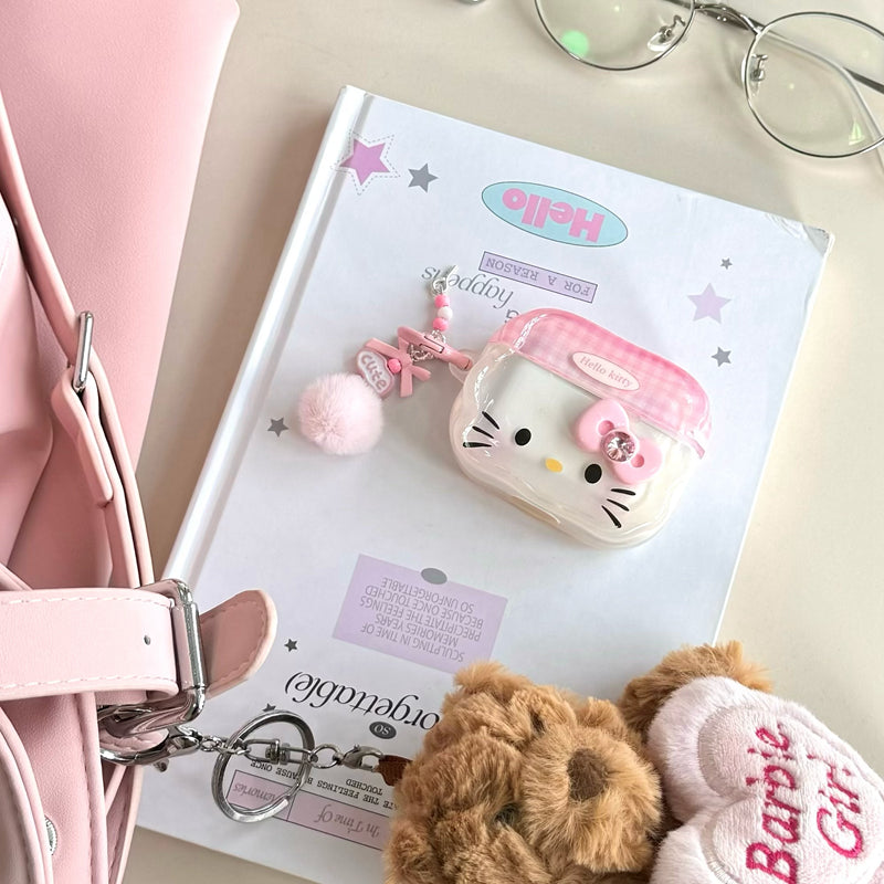 cute bow kawaii airpods case