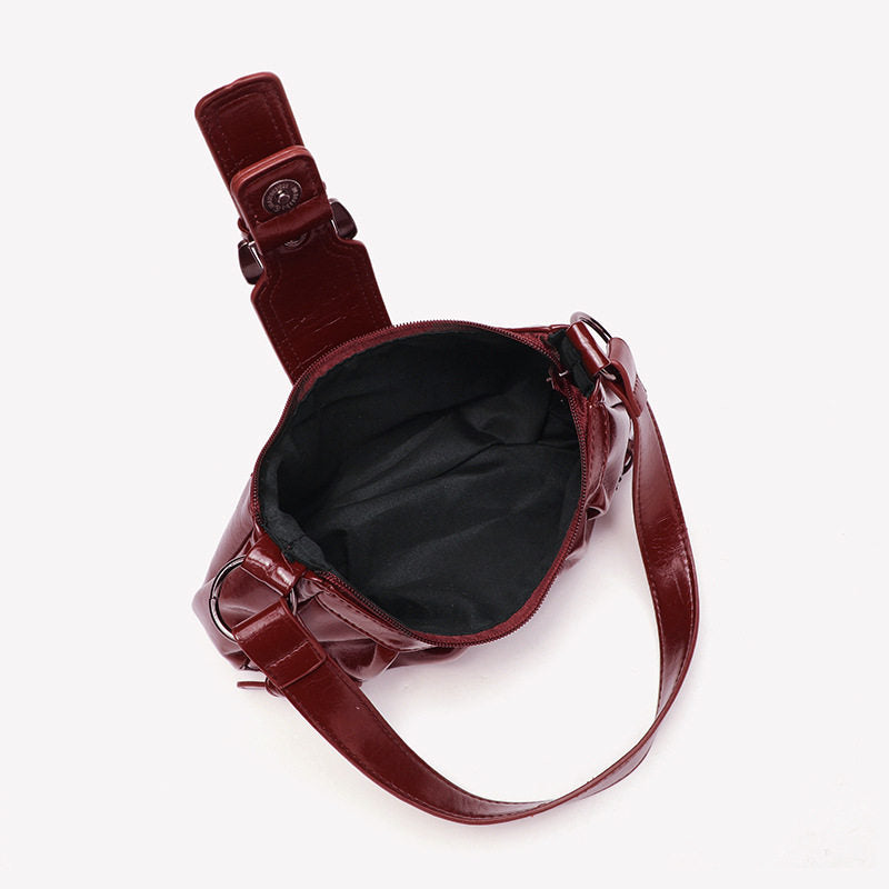 Vintage Y2K Wasteland Crinkled Shoulder Bag