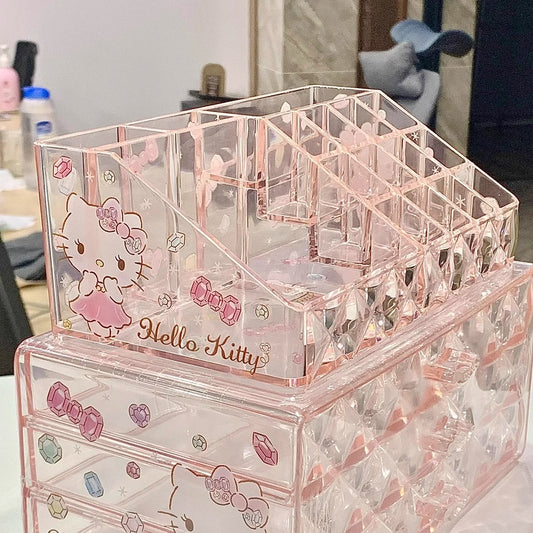 cute kitty acrylic storage box