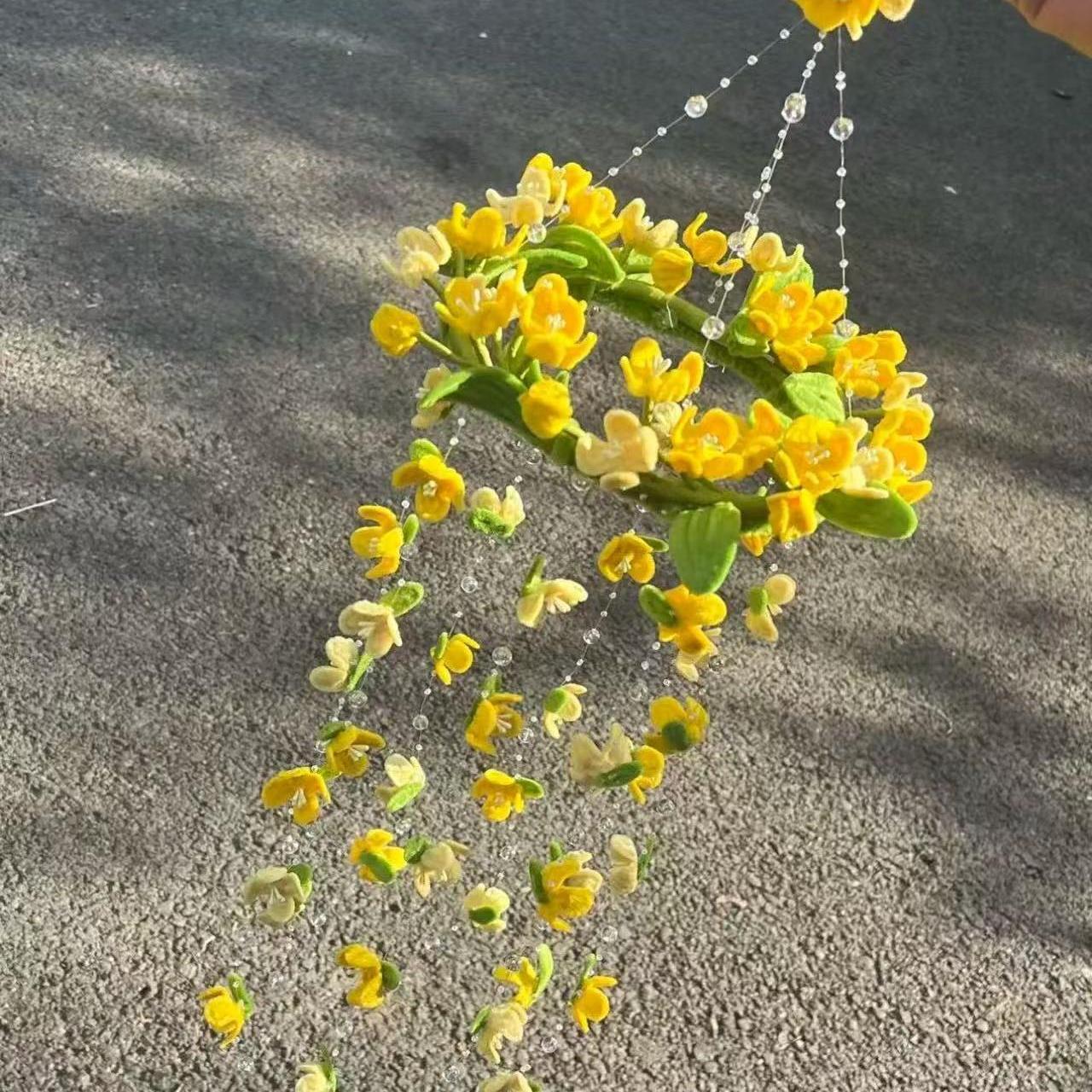 handmade Twisting stick osmanthus wind chime