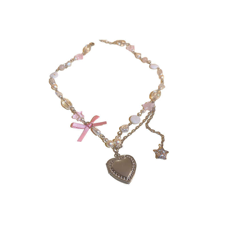 Coquette Balletcore Love Pearl Necklace